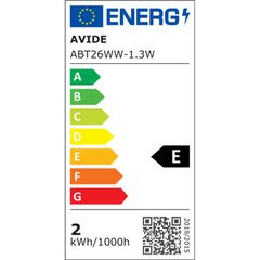 Avide LED T26 1.3W Θερμό 3000K-thumb-2
