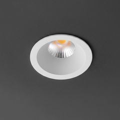 Χωνευτό Φωτιστικό Downlight Σποτ LED 5W 625lm 38° AC 220-240V IP20 Θερμό Λευκό 2700K - Bridgelux COB Chip & TÜV SÜD Driver - Λευκό Ματ - Μ4 x Π4 x Υ5.9cm / Q3.5cm - 5 Χρόνια Εγγύηση