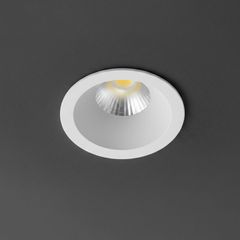 Χωνευτό Φωτιστικό Downlight Σποτ LED 5W 650lm 38° AC 220-240V IP20 Φυσικό Λευκό 4500K - Bridgelux COB Chip & TÜV SÜD Driver - Λευκό Ματ - Μ4 x Π4 x Υ5.9cm / Q3.5cm - 5 Χρόνια Εγγύηση