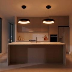 Κρεμαστό Φωτιστικό Οροφής LED 75W 7500lm 120° AC 220-240V IP20 Ρυθμιζόμενο Λευκό CCT με Χειριστήριο από 2700K έως 6000K Dimmable - Lumileds SMD Chip - Μαύρο Ματ - Μ45 x Π45 x Υ6cm - 3 Χρόνια Εγγύηση
