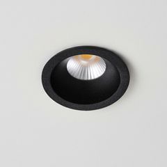 Χωνευτό Φωτιστικό Downlight Σποτ LED 5W 625lm 38° AC 220-240V IP20 Θερμό Λευκό 2700K - Bridgelux COB Chip & TÜV SÜD Driver - Μαύρο Ματ - Μ4 x Π4 x Υ5.9cm / Q3.5cm - 5 Χρόνια Εγγύηση