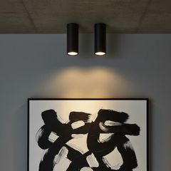 Φωτιστικό Downlight Σποτ για Λάμπα MR16 με Ντουί GU10 AC 220-240V IP20 - Μαύρο Ματ - Μ6 x Π6 x Υ15cm