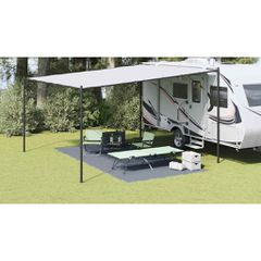 vidaXL Χαλκάκι Σκηνής Μπλε και Γκρι 500 x 250 cm Πολυαιθυλένιο