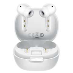 Wireless Hands Free Hoco EQ100 Intelligent TWS Dual Mic v6.0 500mAh 10h Λειτουργίας και AI Μετάφραση σε 134 Γλώσσες με Βάση Κινητού Λευκά