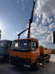 Ανατροπή + Γερανός Mercedes-Benz 2003 Atego 818 Meiller-palfinger 5000-thumb-1