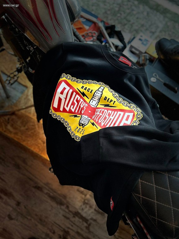 Rusty's speedshop X Molecule spark plug shirt