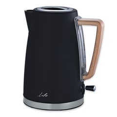 LIFE Ritz Black Βραστήρας Νερού 1.7L 2200W Premium Design με 360° Βάση και Φίλτρο Αλάτων