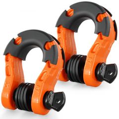 Δακτύλιος D-Ring VEVOR 3/4", 2 Pack δεσμοί από κράμα χάλυβα 66139 λίβρες (30 τόνοι) Αντοχή θραύσης με βιδωτή καρφίτσα 7/8", απομονωτές & ροδέλες, δεσμός ανάκτησης οχημάτων εκτός δρόμου βαρέως τύπου γι