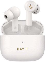 Havit TW958 Pro In-ear Bluetooth Handsfree Ακουστικά με Θήκη Φόρτισης Μπεζ