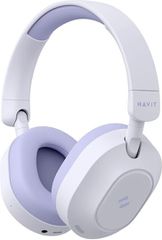 Havit Ασύρματα / Ενσύρματα Over Ear Ακουστικά Μωβ