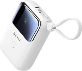 Havit PB5215 Power Bank 10000mAh 20W με Θύρα USB-C Λευκό