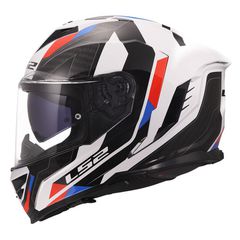 ΚΡΑΝΟΣ F/F LS2 STORM III 22.06 SPORTY WHITE BL / RED M