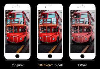 TW INCELL LCD για iPhone 8 Plus, camera-sensor ring, earmesh, μαύρη-thumb-3