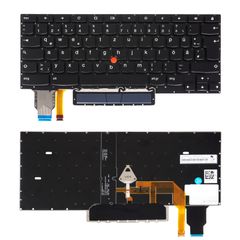 Deutsche Tastatur für Laptop - German Laptop Keyboard για Lenovo ThinkPad Chromebook C13 Yoga Gen 1 20UX 5M11A36948 5M11A36929 5M10Z54446 5M11A36951 5M11A36930 DE No Frame Backlight Pointer Black ( Κω
