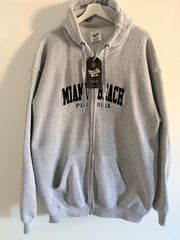 Ζακέτα φούτερ Miami South Beach Hoodie sweatshirt Pullover Relaxed Fit  Βαμβάκι Μέγεθος XL