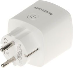 Hikvision Μονή Εξωτερική Πρίζα Ρεύματος με Διακόπτη Λευκή