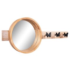 ΚΑΘΡΕΠΤΗΣ ΤΟΙΧΟΥ ΣΤΡΟΓΓΥΛΟΣ SCUTTLE HM4222 FIR WOOD METAL 80x6,5x30,5Υεκ.