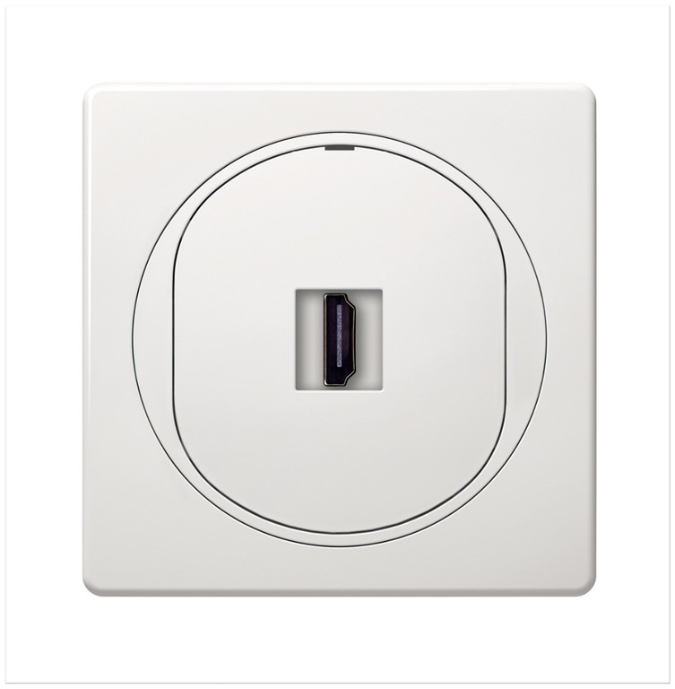 EON HDMI/HDMI socket Keystone, white