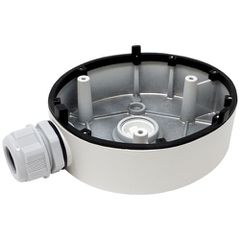 DS-1280ZJ-DM46 HIKVISION Junction box, Aluminum alloy, White, Dimension Ø 120 mm × 37.2 mm. For models DS-2CD25xxx