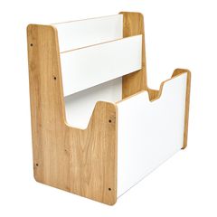 Ραφιέρα Crane pakoworld φυσικό-λευκό mdf 57x34x55εκ