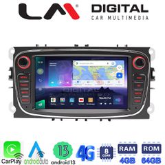 LM Digital - LM Q8003B GPS Οθόνη OEM Multimedia Αυτοκινήτου για FORD FOCUS > 2011FORD MONDEO 2007 > 2014FORD GALAXY 2007 > 2014FORD S-MAX 2008 > 2014 (CarPlay/AndroidAuto/BT/GPS/WIFI/GPRS)