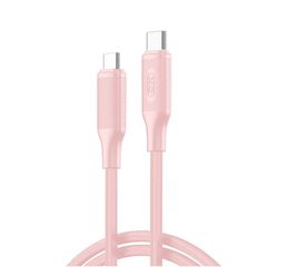 XO NB-Q265B PD 60W Type-C σε Type-C Μινιμαλιστικό Καλώδιο (Ροζ)