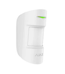 AJAX - COMBI PROTECT WHITE Ασύρματος ανιχνευτής κίνησης PIR , & θραύσης κρυστάλλων με λειτουργία (PET) (20kg) σε λευκό χρώμα.