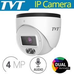 TVT TD-9544S4L-C(D/PE/AW1) 2.8mm 4MP IP / Smart Dual Illumination / Mic / PoE