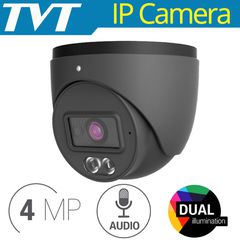TVT TD-9544S4L-C(D/PE/AW1) 2.8mm 4MP GREY IP / Smart Dual Illumination / Mic / PoE