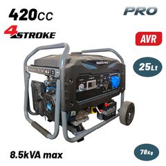 BORMANN Pro BGB8010 Γεννήτρια Βενζίνης Συνεχ. Απόδοση 6000W,420cc,Mίζα και Μπαταρία AVR,Τροχοί