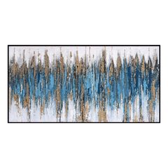 ΠΙΝΑΚΑΣ ΤΟΙΧΟΥ ABSTRACT (ΜΠΛΕ) HM4574.02 ΜΕ ΚΟΡΝΙΖΑ ΜΑΥΡΗ-ΚΑΜΒΑΣ 142x4.5x72Υεκ