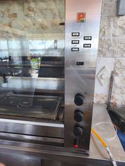 Κοτοπουλιέρα αερίου με 5 σούβλες 145x65cm Panaritis