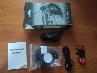 Bluetooth ακουστικό κράνους μοτοσυκλέτας X1 PLUS καινούργιο για 2 αναβάτες 1000M
