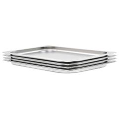 vidaXL Λεκάνες Gastronorm 4 τεμ. GN 1/1 20 χιλ. από Ανοξείδωτο Ατσάλι
