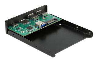 DELOCK front panel 64058, 3.5" σε USB-C, 2x USB & SD/Micro SD-thumb-1