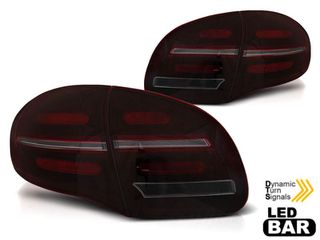 ΦΑΝΑΡΙΑ ΠΙΣΩ LED tail light set Porsche Cayenne 2010-2015, black, red smoked base, left and right