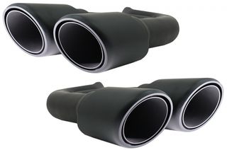 Μπούκες Εξάτμισης Κατάλληλες Για Porsche Cayenne 92A V6 V8 Diesel (05.2010-09.2014) Gts Design Matte Black