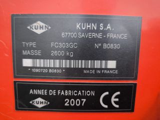 Χορτοκοπτικά Kuhn 2007 FC303GC-thumb-3