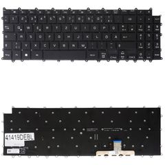 Deutsche Tastatur für Laptop - German Laptop Keyboard για LG Gram 15ZD90P 15Z90Q 15ZD90Q 15Z90P-G SN8001B AEW74230004 KT0122L2BS03KRA00 SG-A4930-XUA KBLG19 DE No Frame Backlight Black ( Κωδ.41419DEBL
