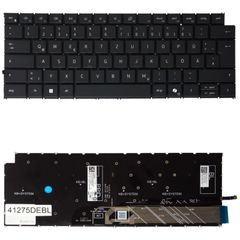 Deutsche Tastatur für Laptop - German Laptop Keyboard για Dell Inspiron 7640 P132F 7645 P133F 5440 5441 P190G 5445 P185G 7440 7441 7445 P187G P186G Latitude 7455 2023-2025 year DE No Frame Black ( Κωδ