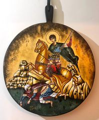 Χειροποίητη εικόνα Αγίου Δημητρίου