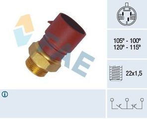ΒΑΛΒΙΔΑ ΒΕΝΤΙΛΑΤΕΡ M22x1.5, 105 - 100C, 120 - 115C, OPEL ASTRA, VECTRA, COMBO, CORSA 90376209, 1846325