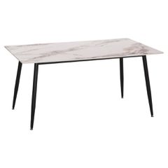 ΤΡΑΠΕΖΙ RAVEN HM18150.04 ΚΕΡΑΜΙΚΟ TOP ΜΕ ΟΨΗ ΛΕΥΚΟ/ΚΑΦΕ ΜΑΡΜΑΡΟ 160x80x74Υεκ.