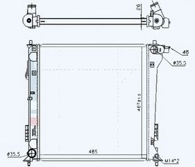 ΨΥΓΕΙΟ 1.6 GDi TURBO ΒΕΝΖΙΝΗ ΑΥΤΟΜΑΤΟ (490x470x26) (ΚΟΡΕΑΣ)
