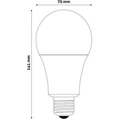 Avide LED Κοινή 18W E27 Θερμό 3000K Value-thumb-1