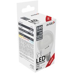 Avide LED Σφαιρική 7W E14 Θερμό 3000K Value-thumb-1
