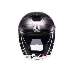 IRIDES AGV E2206 ZAGABRIA MATT GUNMETAL/RED-thumb-1