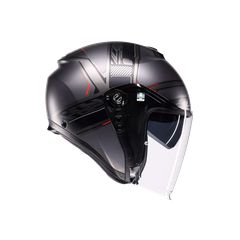 IRIDES AGV E2206 ZAGABRIA MATT GUNMETAL/RED-thumb-2