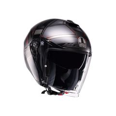 IRIDES AGV E2206 ZAGABRIA MATT GUNMETAL/RED