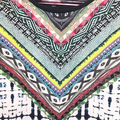 Πολύχρωμο Tribal Crop Top με έντονα patterns  – S-thumb-2
